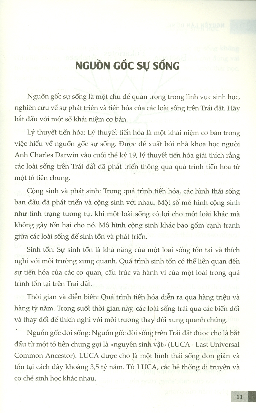 BÀI GIẢNG SINH HỌC – Nguyễn Lân Dũng  - Hanoibooks – NXB Dân Trí