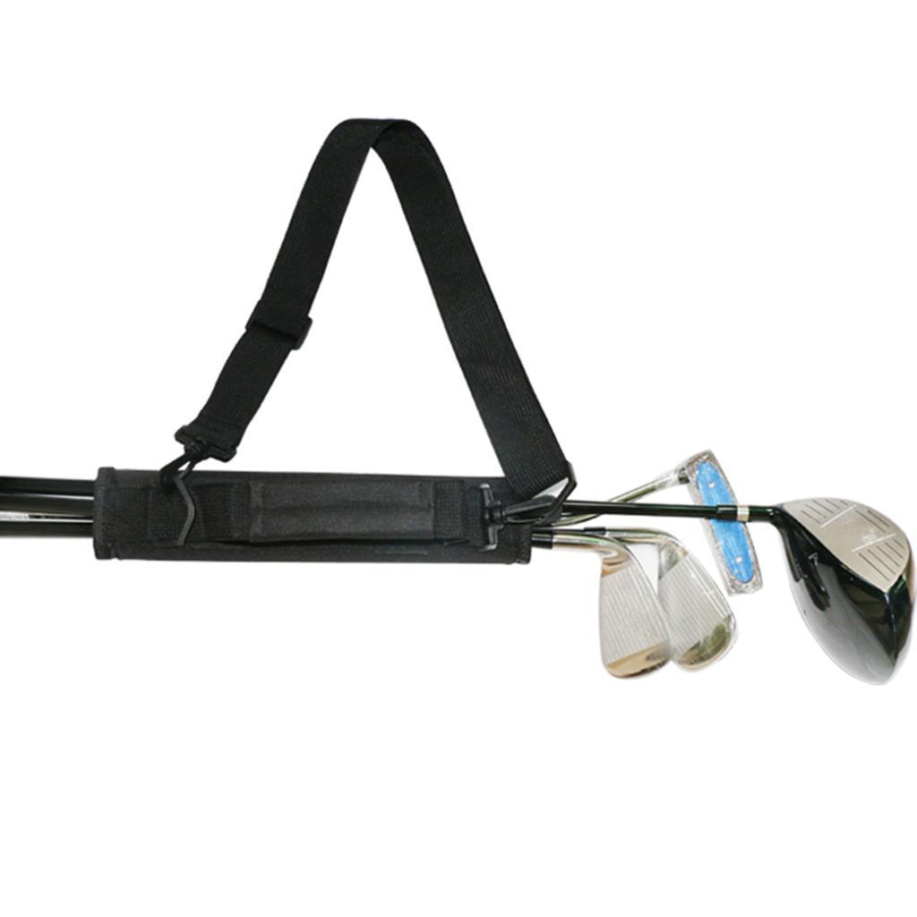 Golf Club Bag Driving Range Putter Carrier Sleeve Travel 3- Tote Black