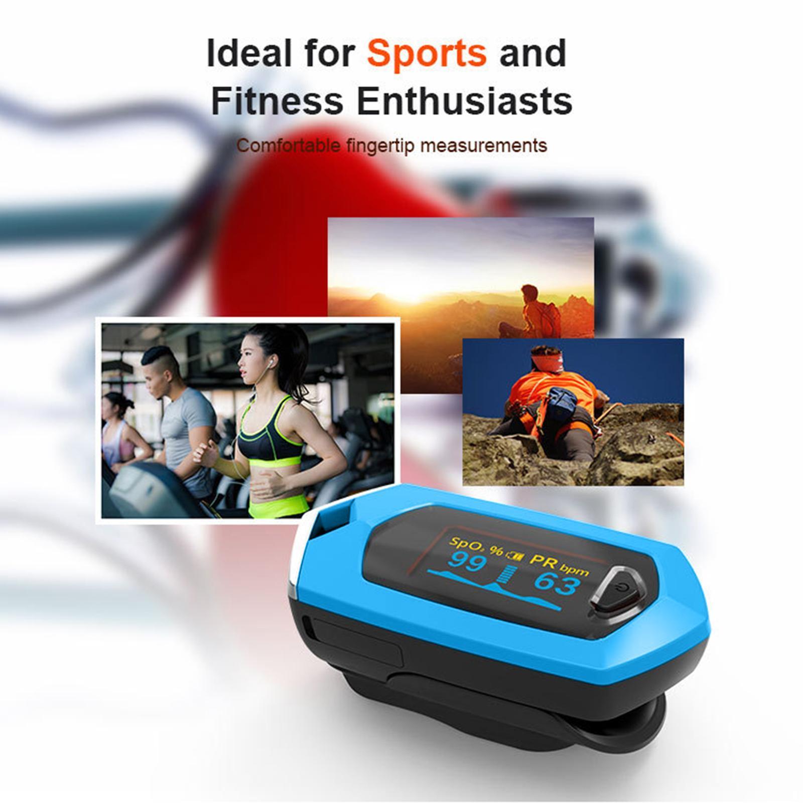 Digital Fingertip Pulse Oximeter One Key Start Mini for Outdoor Sports