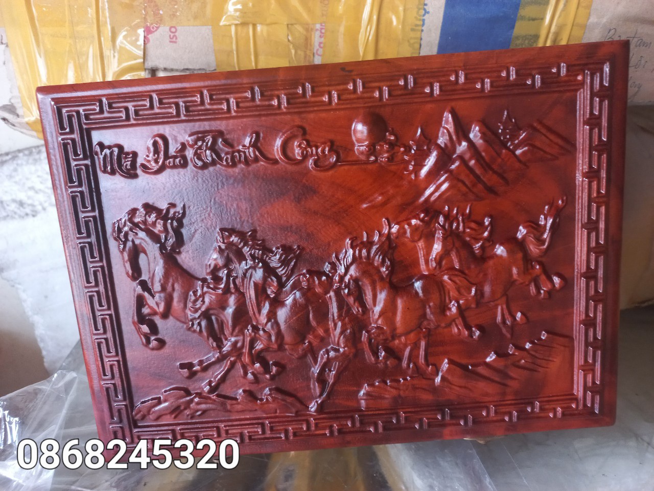 Quân cờ tướng gỗ trắc kt 4.5×1.6cm+hộp đựng quân gỗ hương khắc mã đáo thành công kt 28×20×7cm