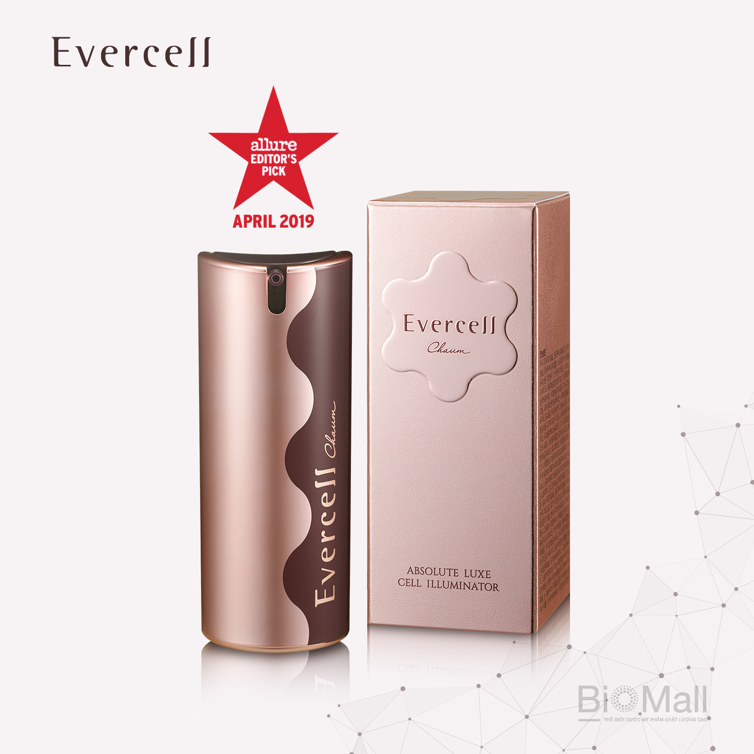 Chương trình 4tuần Chống lão hóa Tế bào gốc tinh khiết EVERCELL Absolute Luxe Cell Program 4weeks