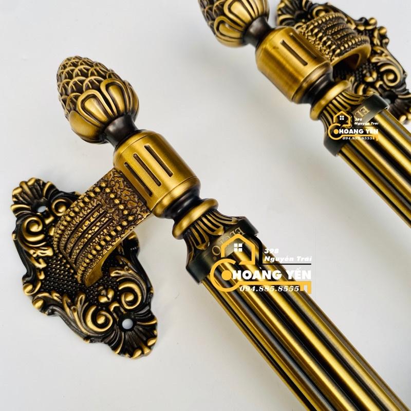 Tay nắm cửa bằng đồng ngả EL, tay nắm cổng bằng đồng cho cửa cổng gỗ, sắt, nhôm kính 46 và 60cm