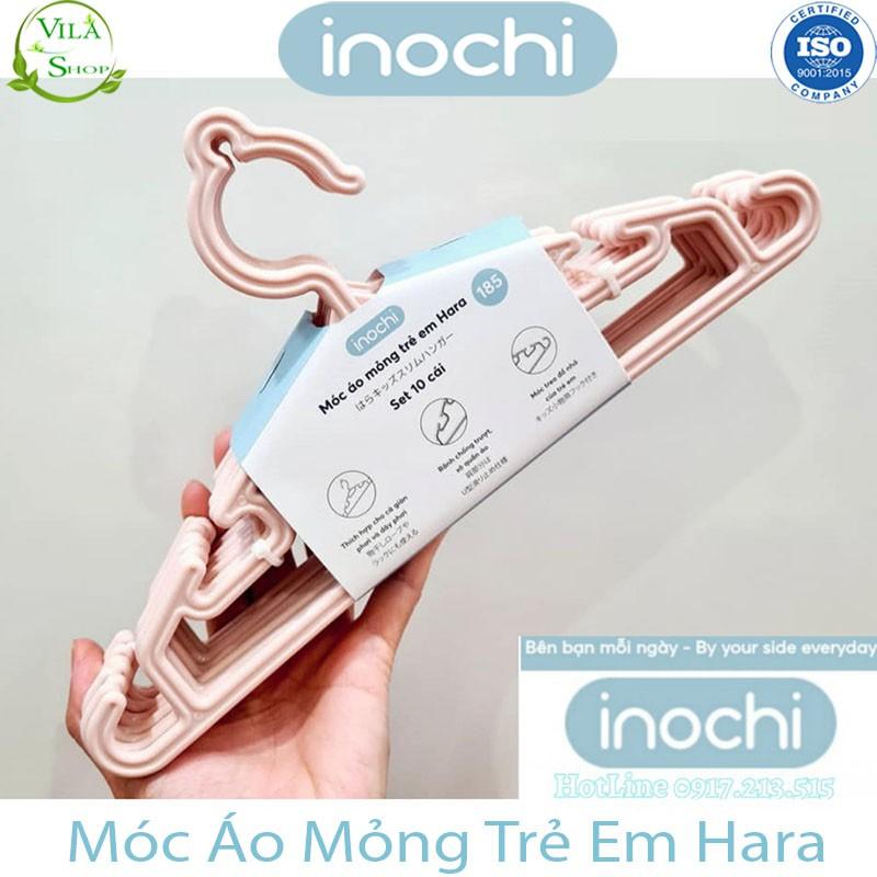 Móc Quần Áo Mỏng Trẻ Em Hara 185, Mắc Treo Quần Áo Nhựa Trẻ Em, Trẻ Sơ Sinh Cao Cấp Inochi Tiêu Chẩn Nhật