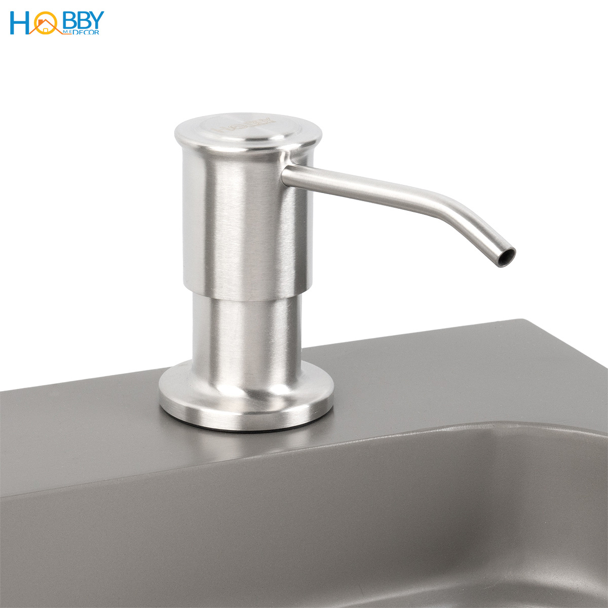 Vòi hút nước rửa chén gắn chậu inox 304 xước Hobby home decor NRC8