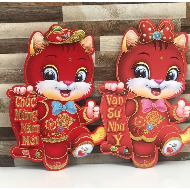 Decal Tết , decal trang trí Tết dán kính, dán tường