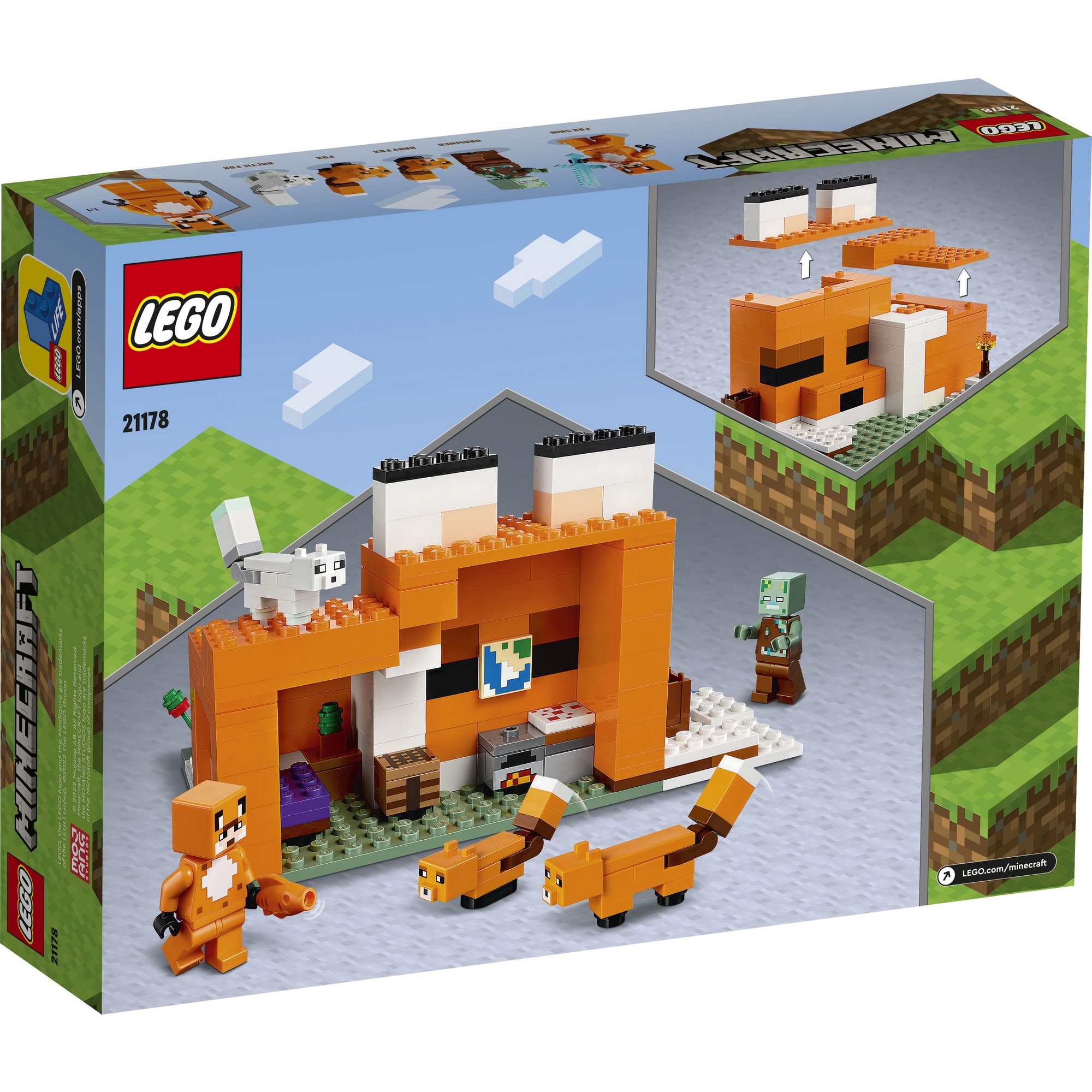 LEGO Minecraft 21178 Ngôi Nhà Cáo (193 chi tiết)