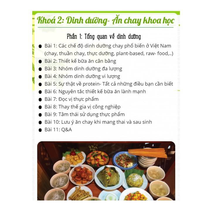 Trọn Bộ Khóa Học Nấu Ăn Online Món Chay Và Thực Dưỡng- Tặng khóa Detox - Unica
