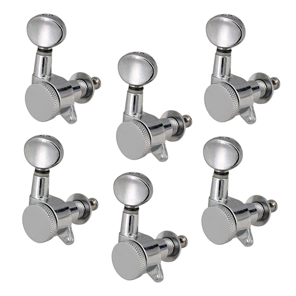 Baoblade 6R Đàn Guitar Điện Hình Bầu Dục Lõm Nút Chỉnh Chốt Máy Đầu Núm Một Phần