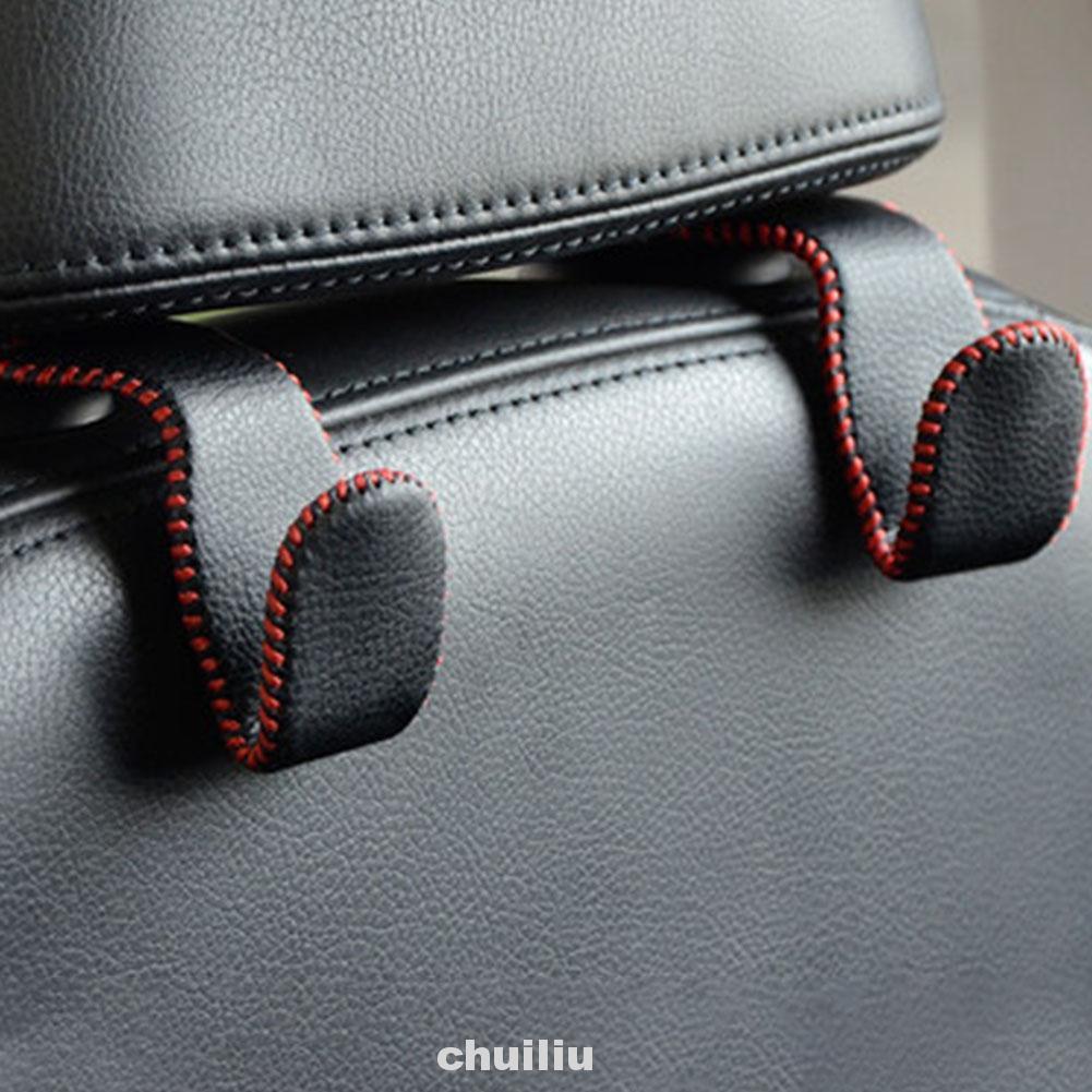 Set 2 Móc Treo Đồ Da Tiện Lợi Cho Xe Ô Tô