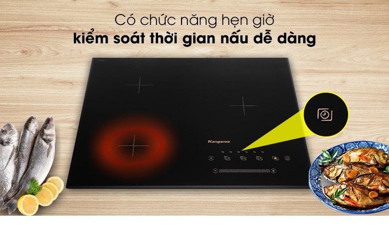 Bếp Từ Ba Vùng Nấu Lắp Âm Kangaroo KG836i - Hàng Chính Hãng Thái Lan