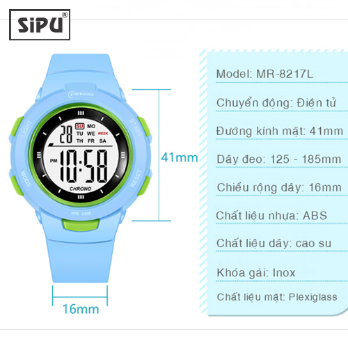 Đồng Hồ Trẻ Em Cao Cấp Chính Hãng MR 8217 Chính Hãng Không Vô Nước Đồng Hồ Điện Tử Thể Thao Cho Bé Trai Bé Gái