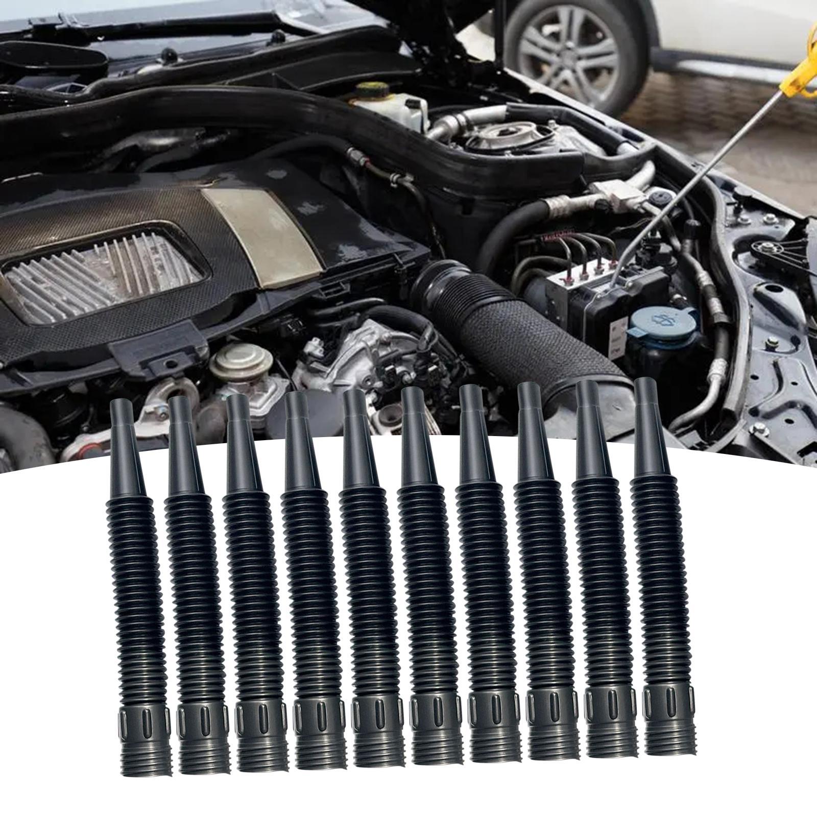 10x Spout Extension Gas Oil Hose Tube Replacement Car Engine Refueling Funnel Multifunctional Universal Motorcycle Automotive Oil Funnel