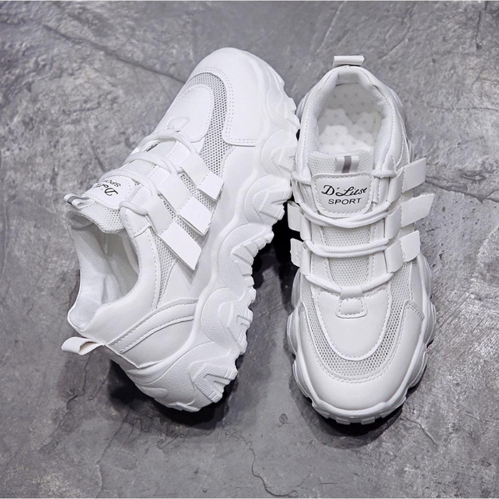 Giày Nữ Ullzang Thể Thao Độn Đế Cao 5cm Dáng Hàn Quốc Hot Trend