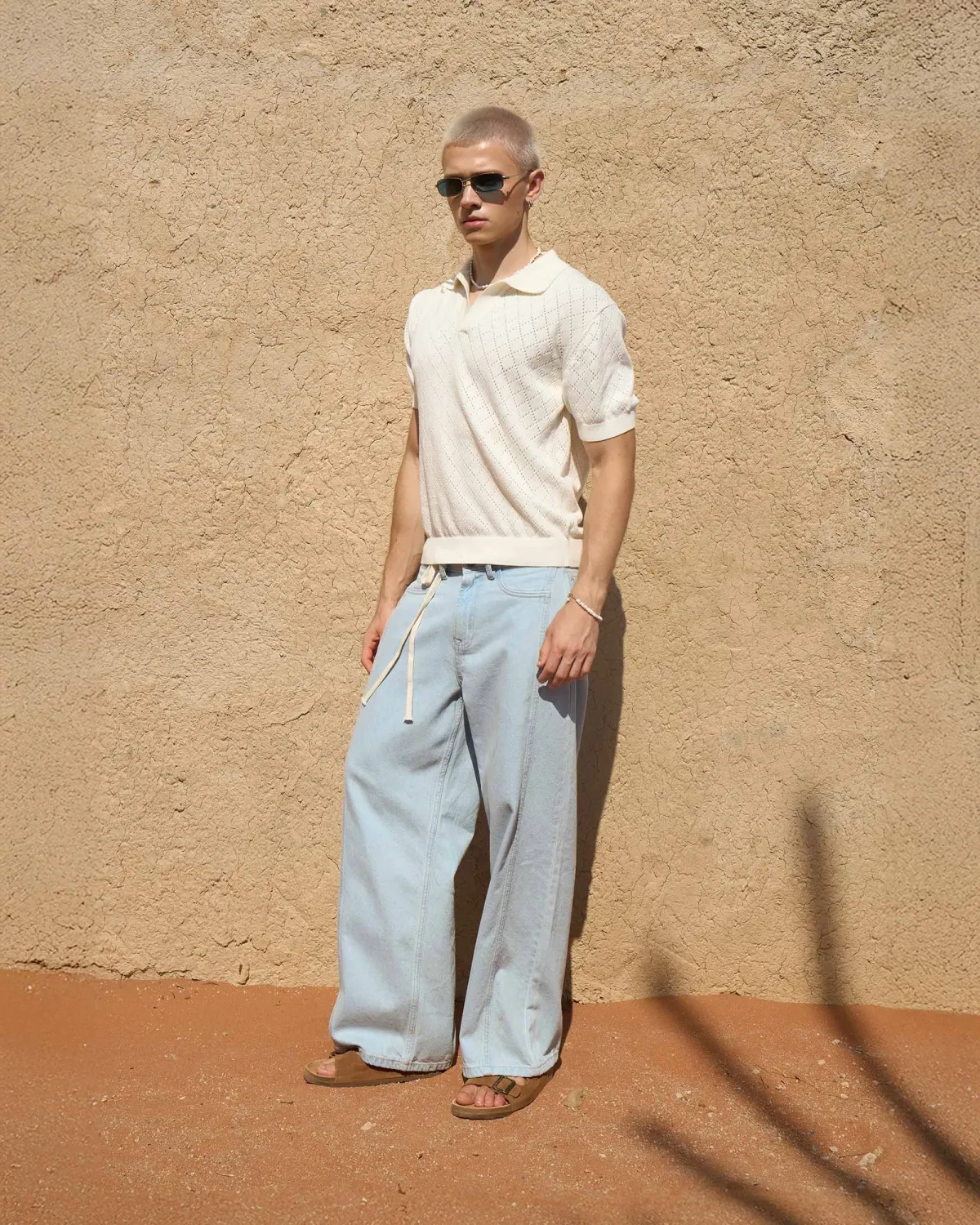 Quần Denim Nam / Quần jean Ống Rộng Túi Sườn Form Loose - ROUTINE 10S26DPA039