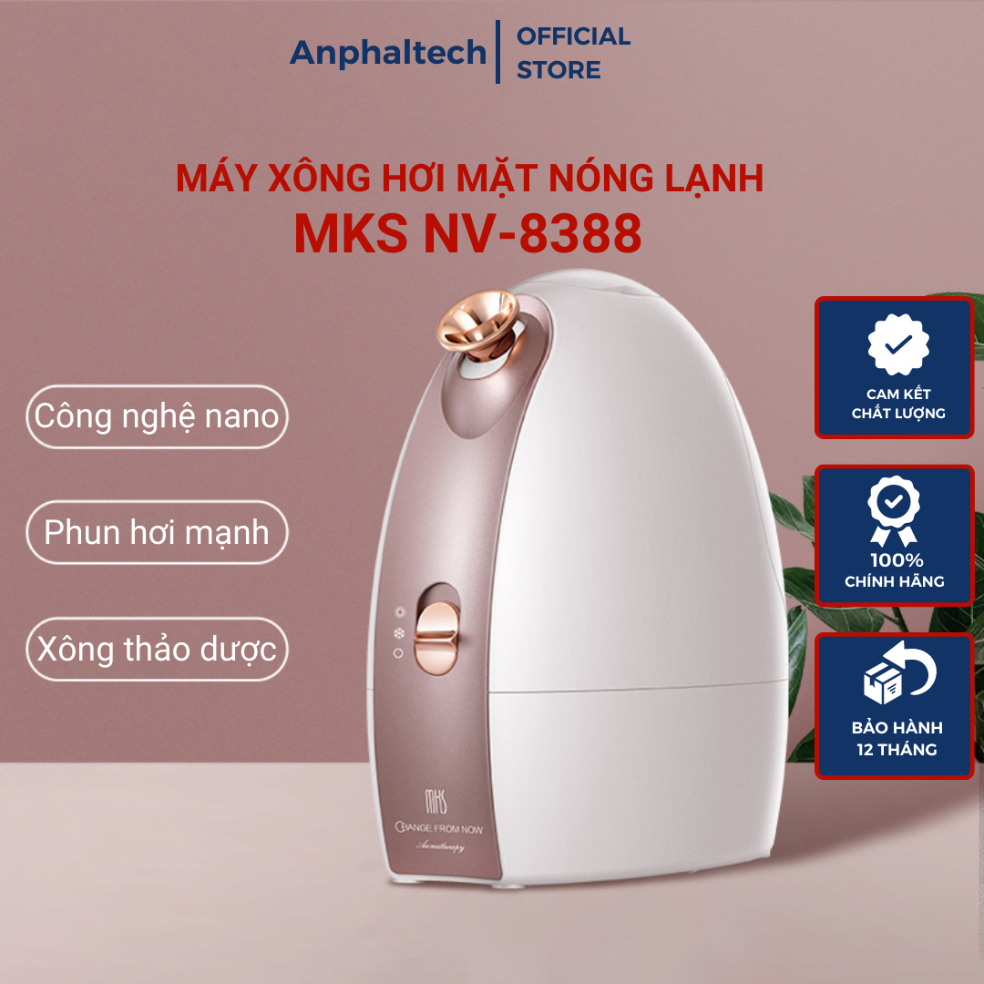 Máy Xông Hơi Mặt Nóng Lạnh Cao Cấp-Có Ngăn Chứa Thảo Dược