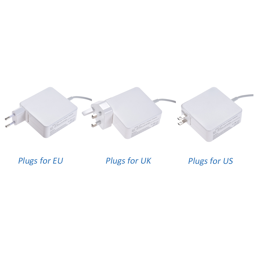Bộ Đổi Nguồn AC DC 100v-240v 1.5a 65w Bộ Sạc USB Loại C Cho Đầu Cắm Macbook / XIaomi / Huawei Us