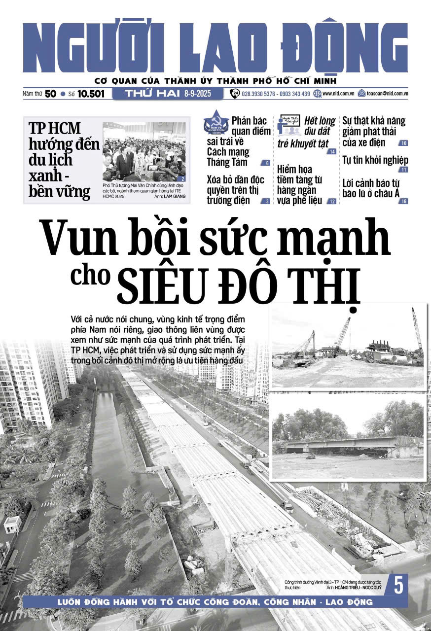 Nhật báo Người Lao Động từ ngày 08-09-2025 đến 14-09-2025