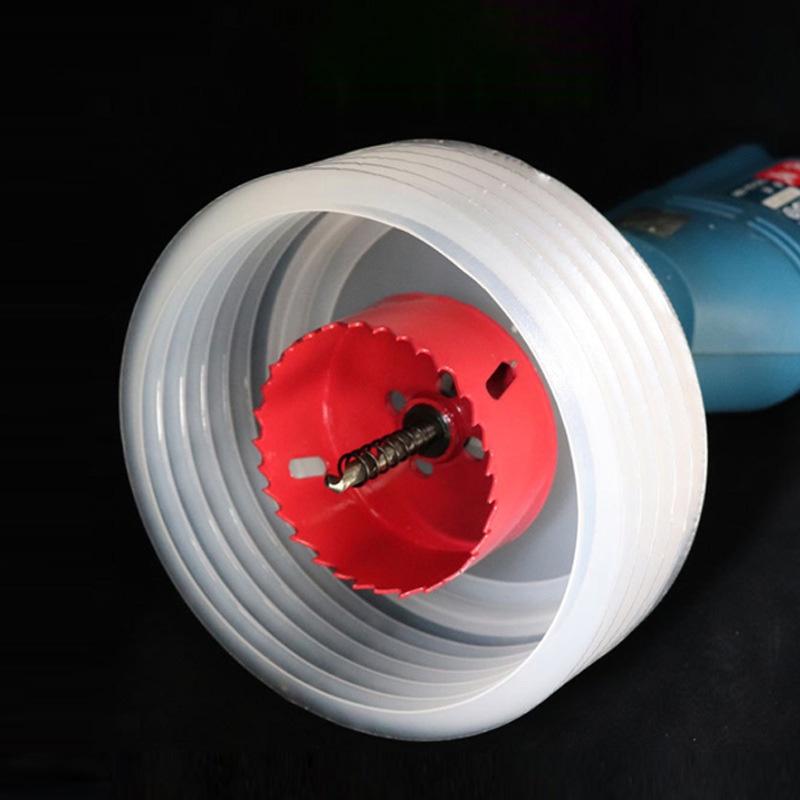 Dụng cụ chắn bụi khoan khoét thạch cao cỡ lớn đường kính 125/160mm - chắn bụi khoan gỗ , tường...