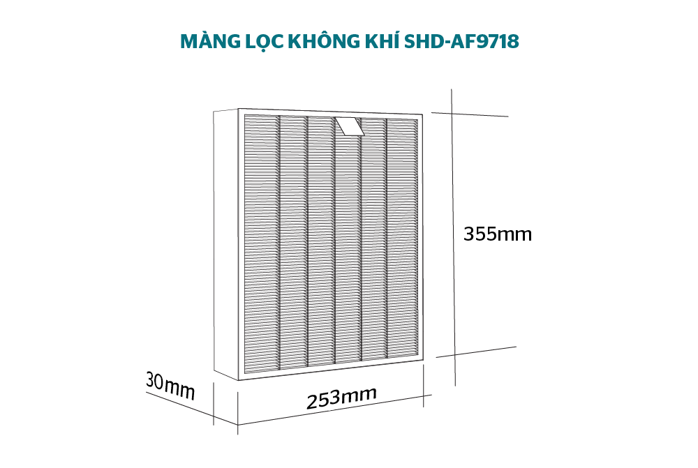 Màng lọc không khí Sunhouse SHD-AF9718 - Hàng chính hãng