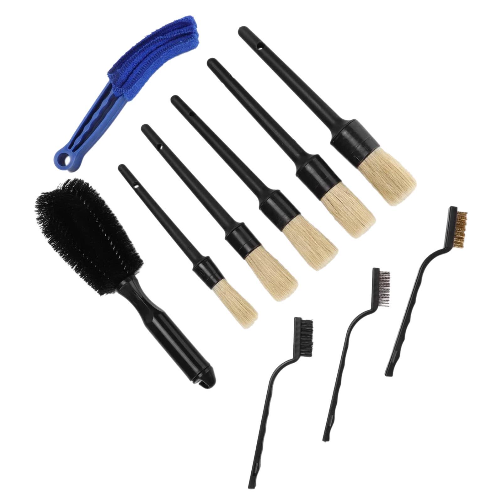10x Detailing Brush Kit Auto Parts for Wheel Motorcycles
