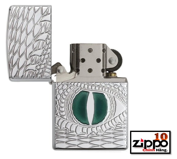 Bật lửa Zippo 28807 Dragon Eye (mắt rồng màu xanh) - Chính hãng 100%