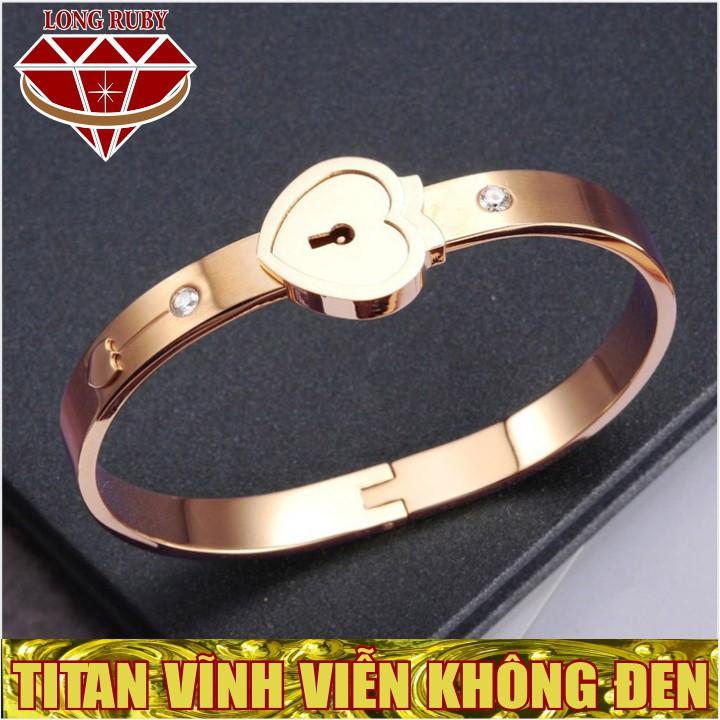BỘ VÒNG VÀ DÂY CHUYỀN TITAN Ổ KHÓA CHÌA KHÓA màu VÀNG, HỒNG, TRẮNG