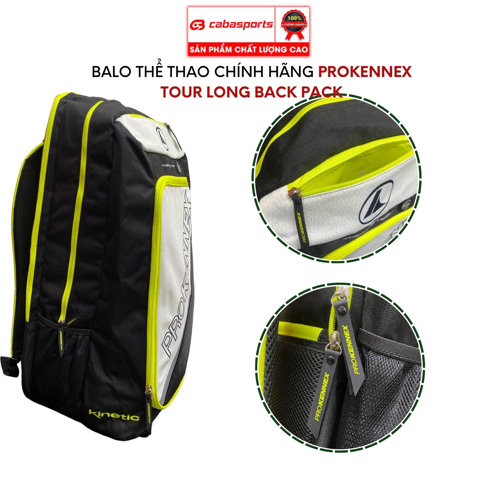 Balo thể thao Prokennex Tour Long Pack Back cao cấp chính hãng, balo đựng phụ kiện thể thao siêu rộng rãi