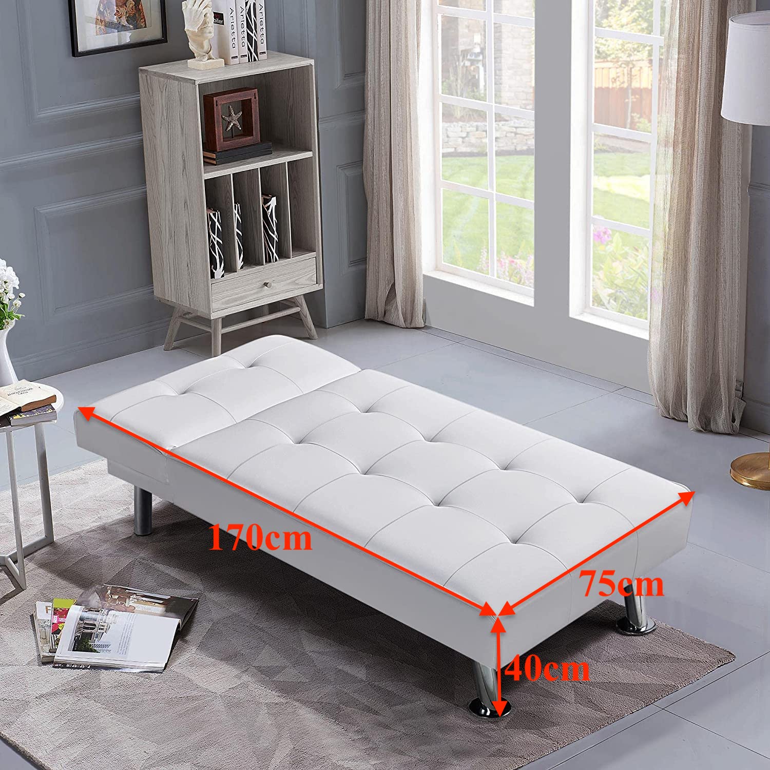 Ghế sofa kiêm giường nằm thư giãn đọc sách xem tivi rất tiện lợi