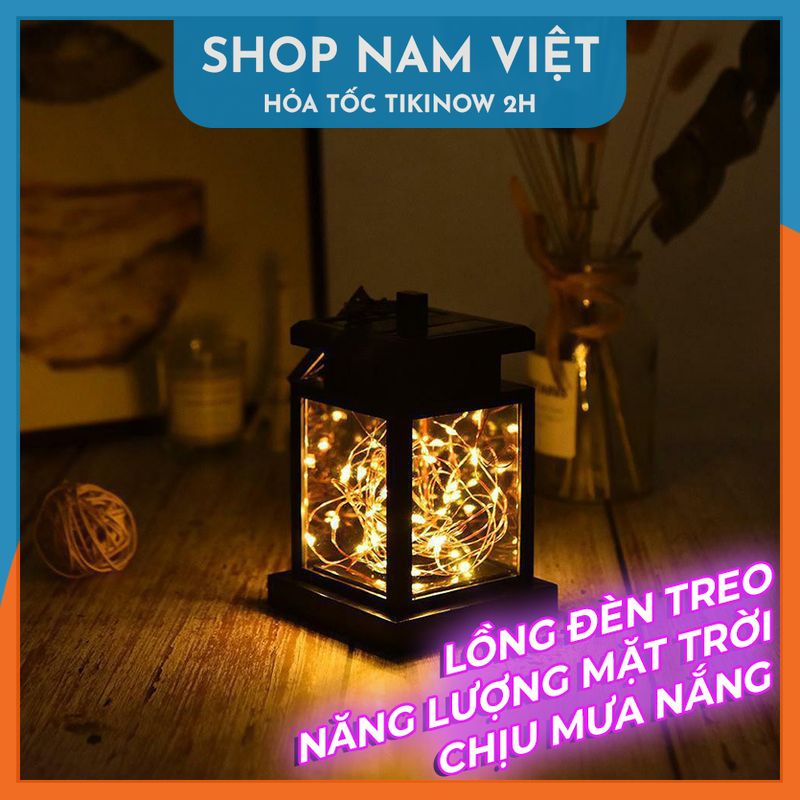 Lồng Đèn Treo Trang Trí Năng Lượng Mặt Trời Chịu Mưa Nắng