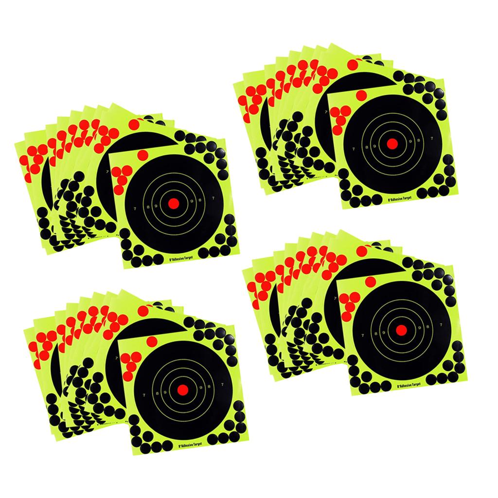 40 Pcs Splatter Reactive Self Adhesive Shooting Targets Gun