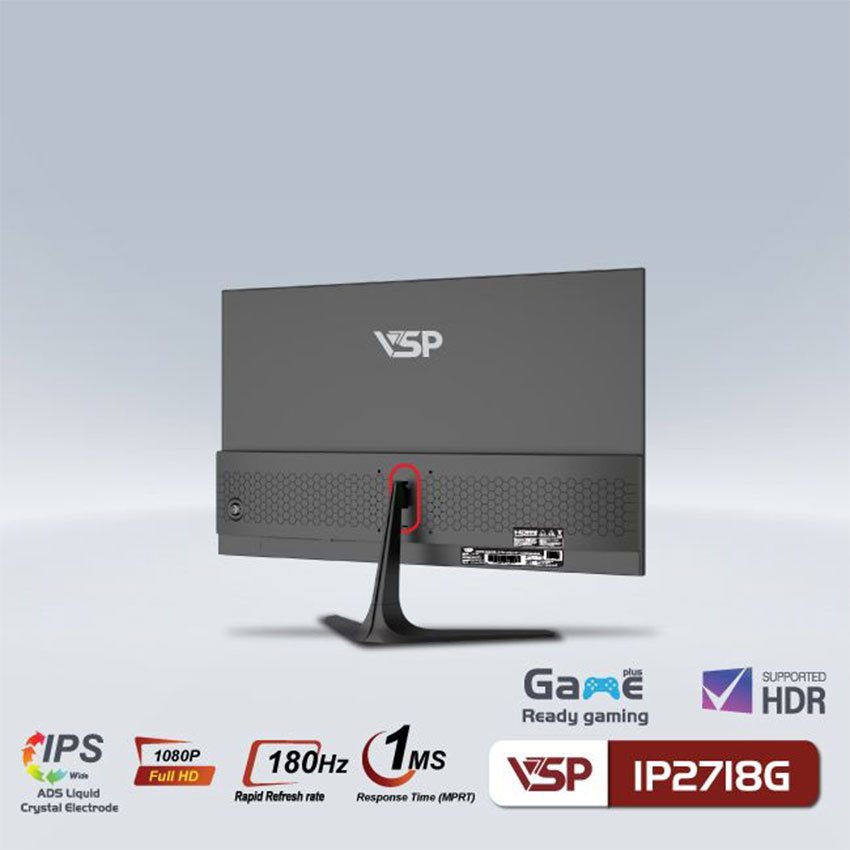 MÀN HÌNH GAMING VSP IP2718G (27 INCH/FHD/IPS/180HZ/1MS) - Hàng Chính Hãng