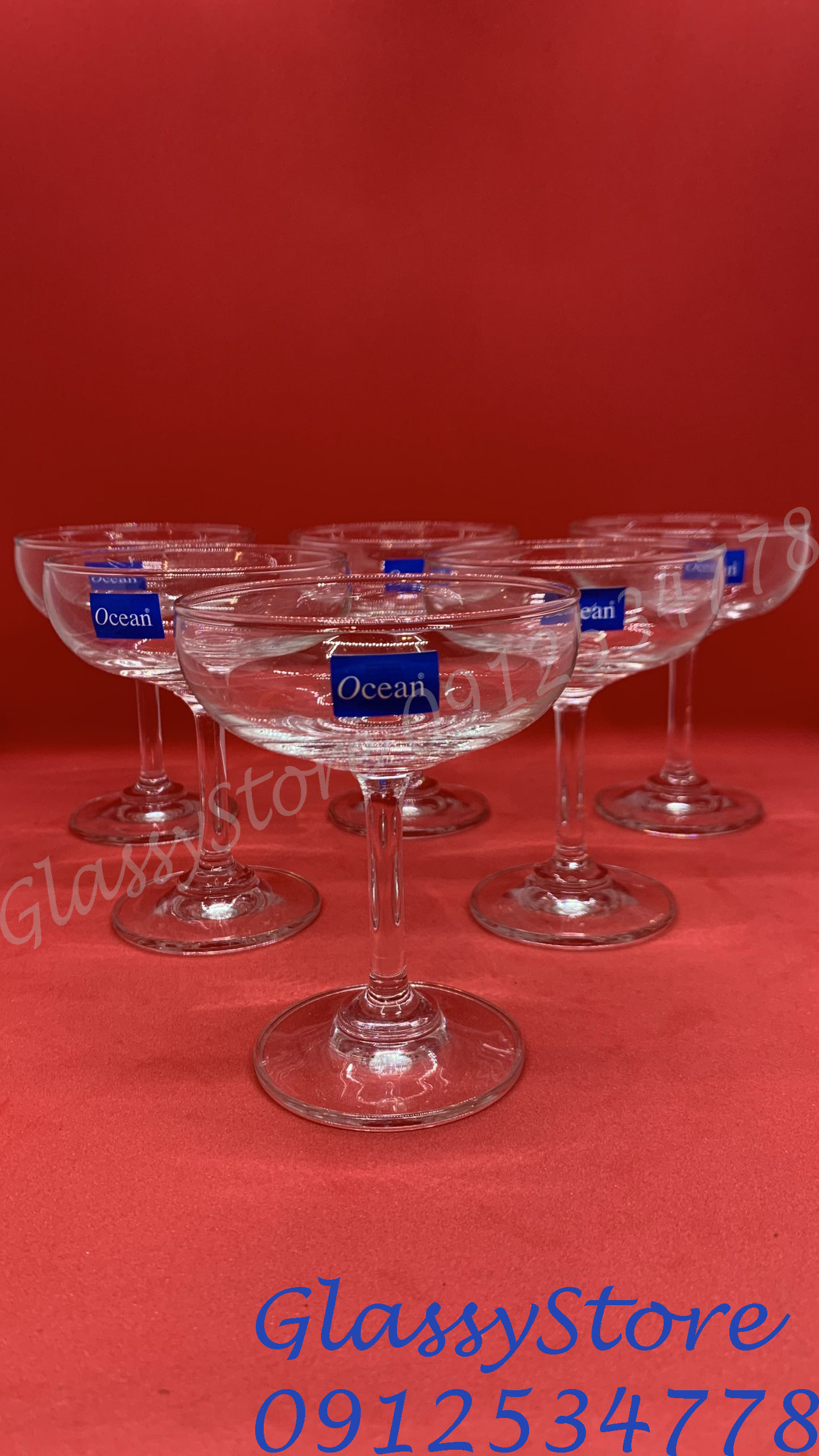 Ly rượu tháp thủy tinh Ocean Saucer Champagne 1501S05 / 1501S07 – Hàng chính hãng
