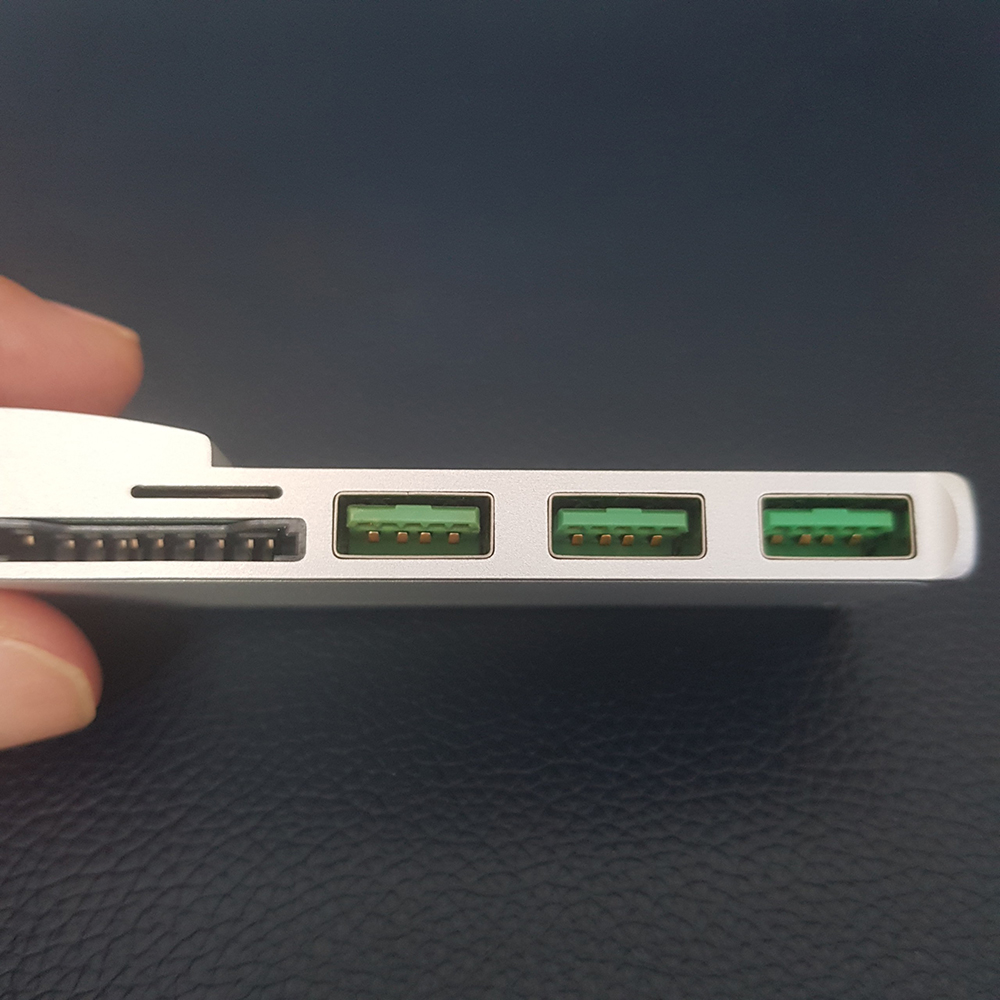 Hub usb type-c cho Macbook M1 2020 ra 8 cổng HDMI, Ethernet 1000Mbps, Type-c, TF, SD, USB