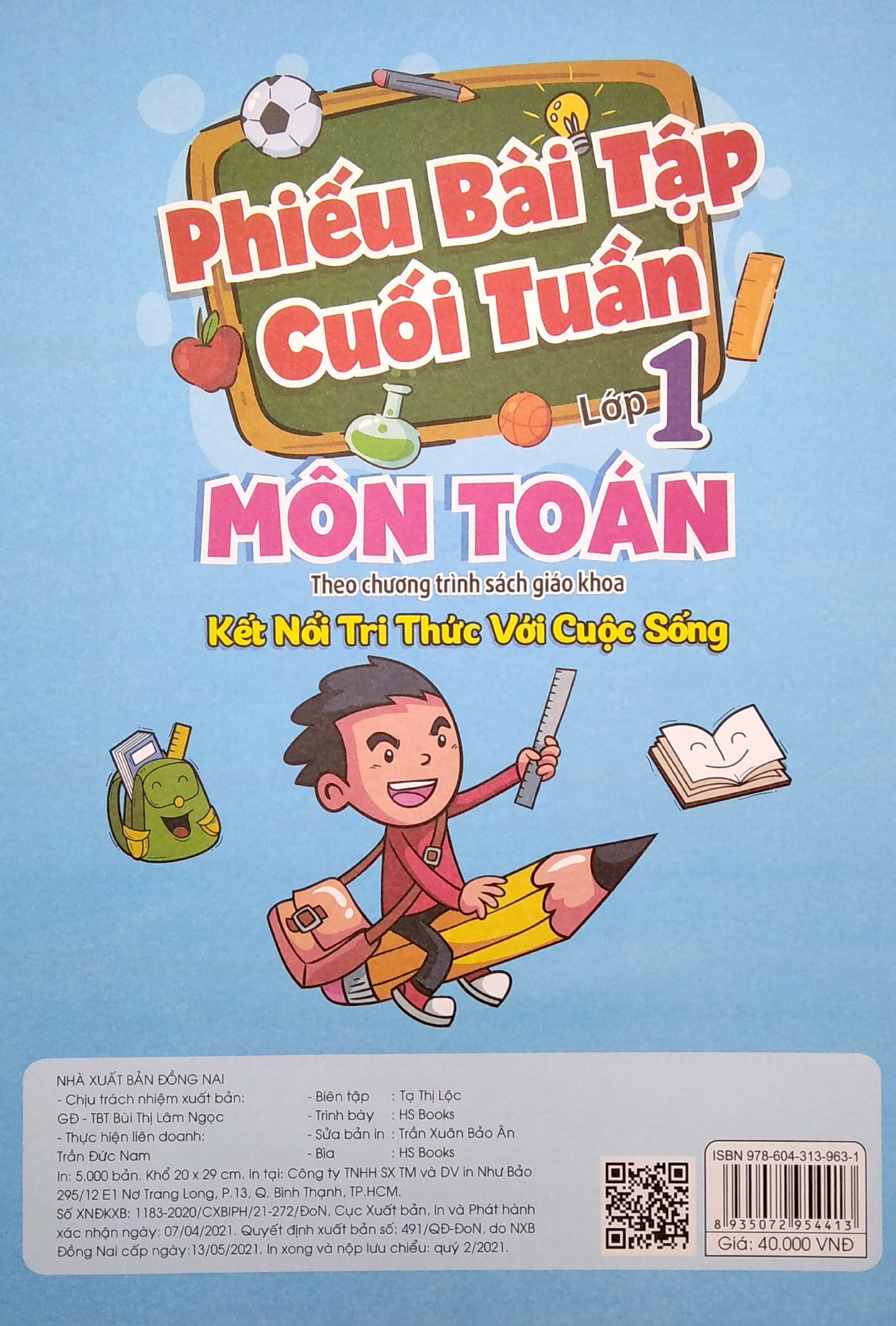 Phiếu Bài Tập Cuối Tuần - Môn Toán Lớp 1 (Theo Kết Nối Tri Thức Với Cuộc Sống)