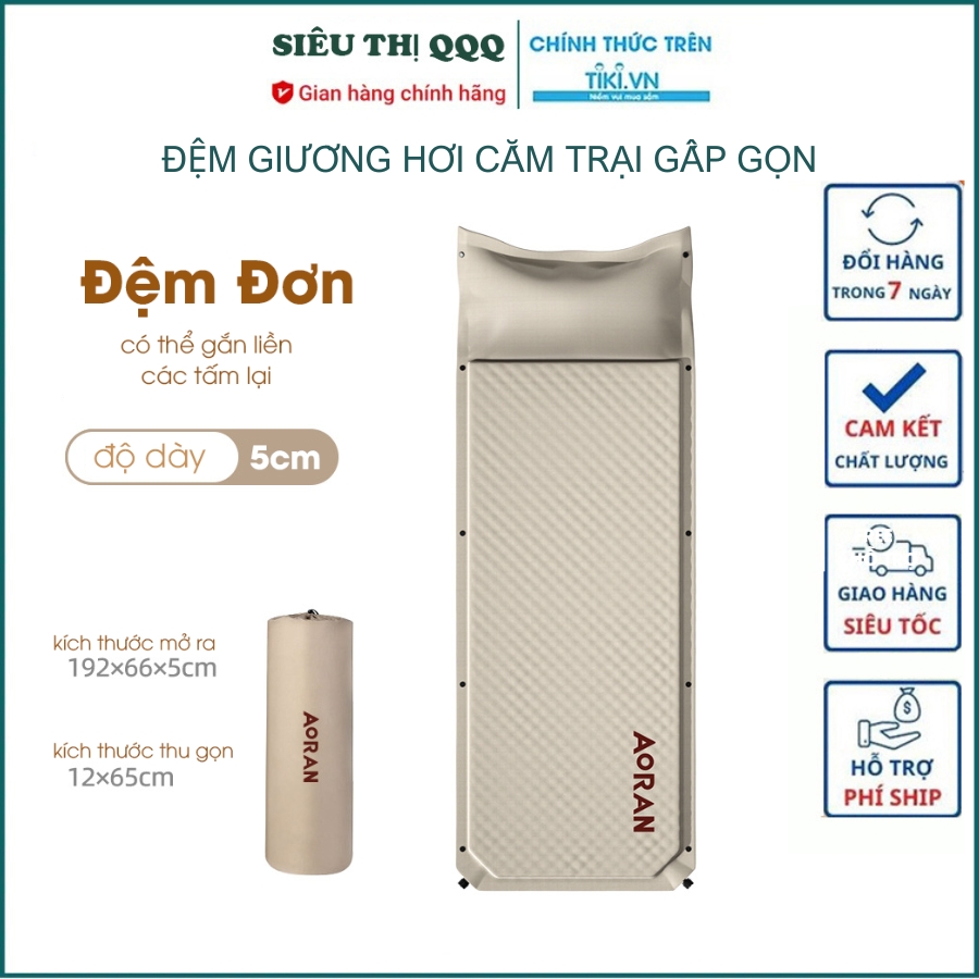 Đệm giường hơi cắm trại gấp gọn 23022