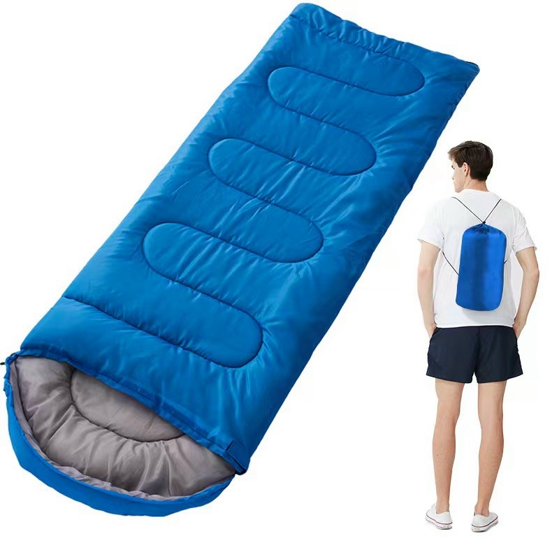 Hình ảnh [KHUYẾN MÃI] Túi ngủ văn phòng, dùng khi đi phượt, cắm trại, picnic cho cá nhân thiết kế có khóa kéo, kèm túi đựng cất gọn khi mang đi xa, chất liệu vải có lót bông mỏng ở giữa