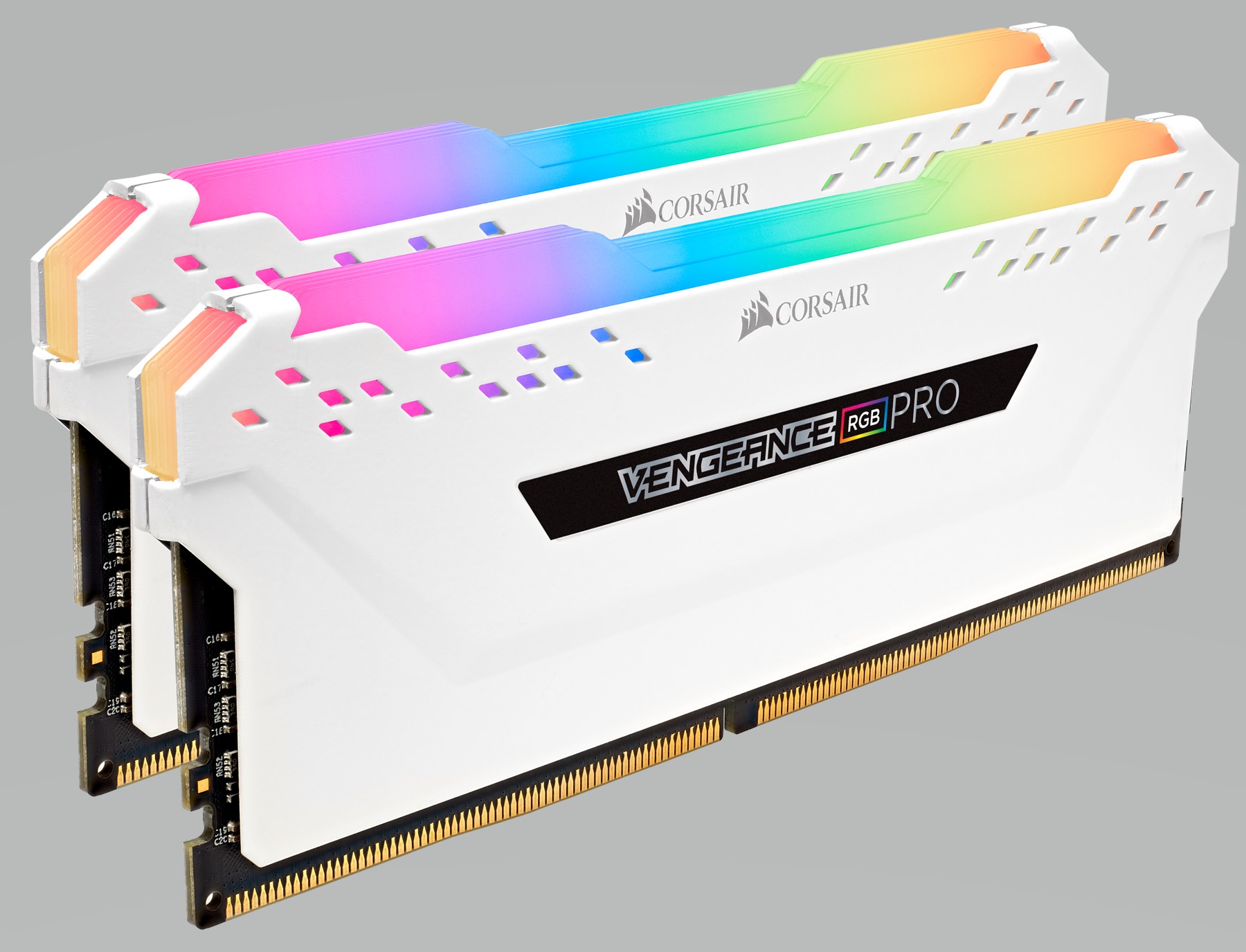 Bộ nhớ ram gắn trong Corsair DDR4 Vengeance RGB PRO Heat spreader,RGB LED, 3200MHz, CL16, 16GB (2x8GB) trắng - Hàng Chính Hãng