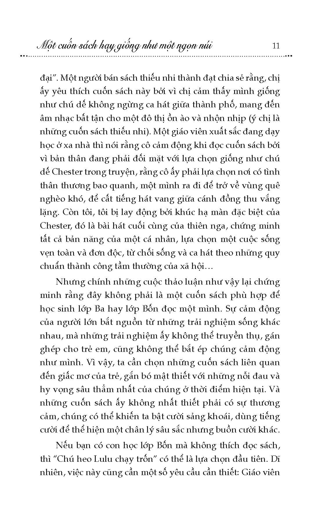 Một Cuốn Sách Hay Giống Như Một Ngọn Núi