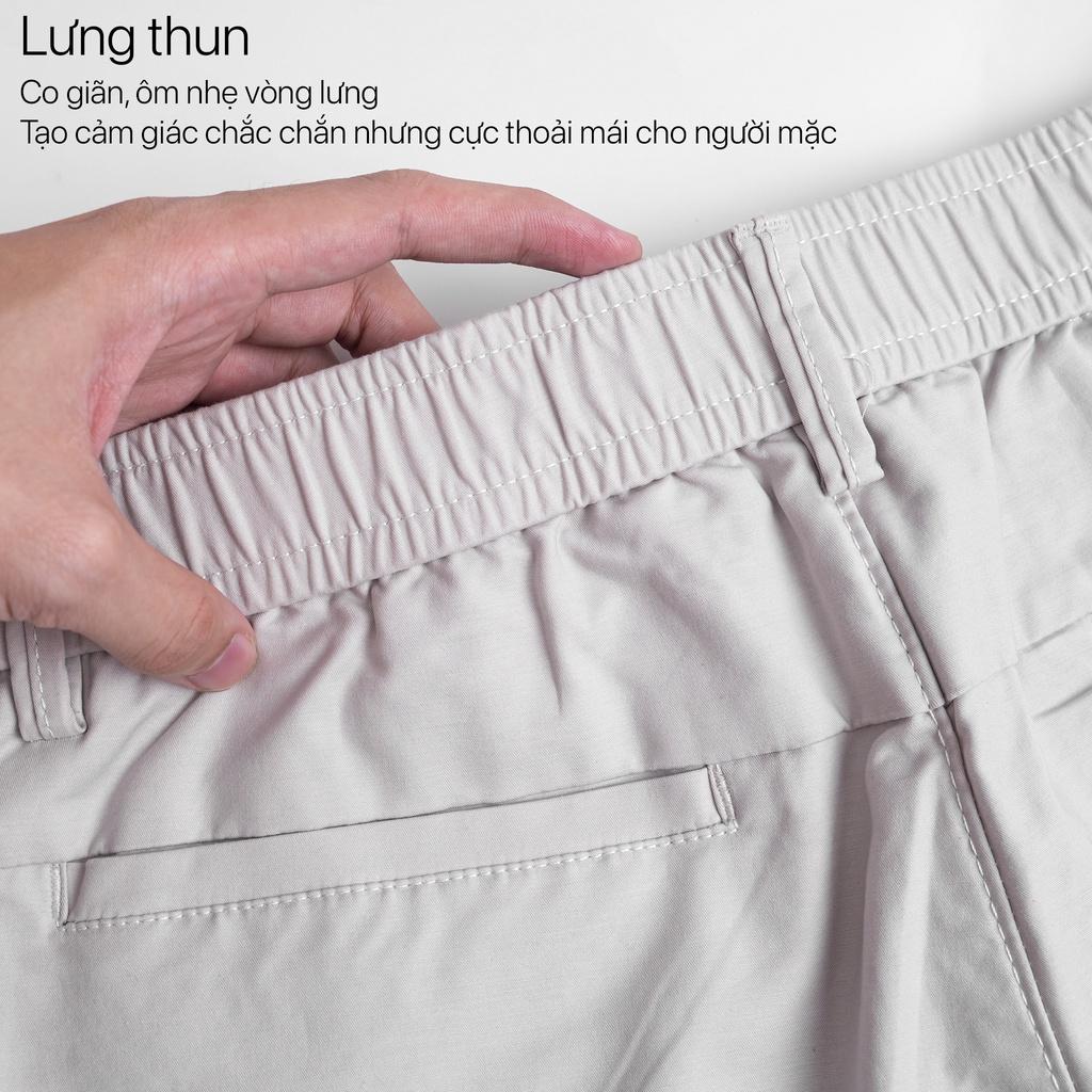 Quần short kaki nam túi hộp cao cấp BAMI HOME form slim, màu sắc đơn giản dễ phối đồ QSKK- 02