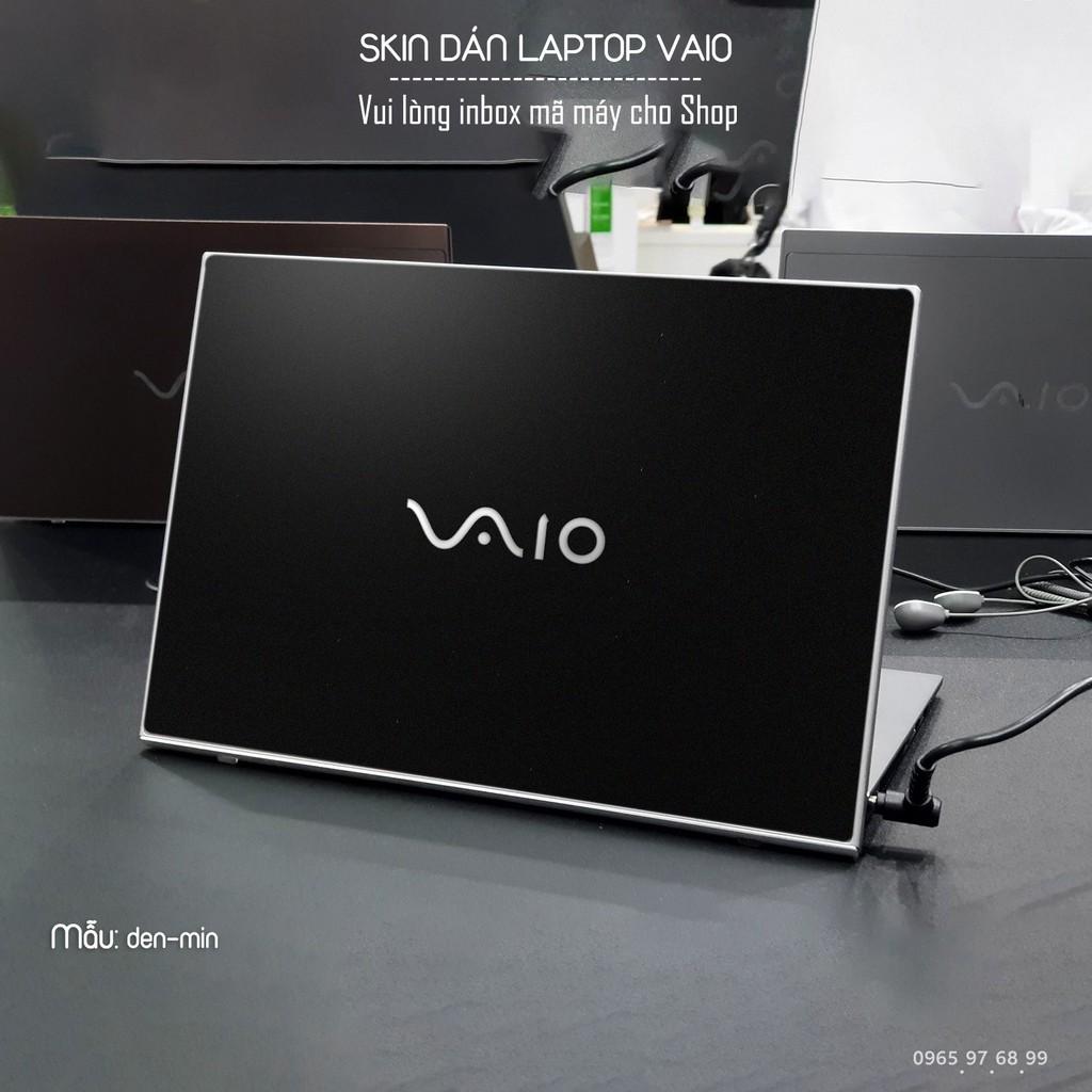 Skin dán Laptop Sony Vaio màu đen mịn (inbox mã máy cho Shop)