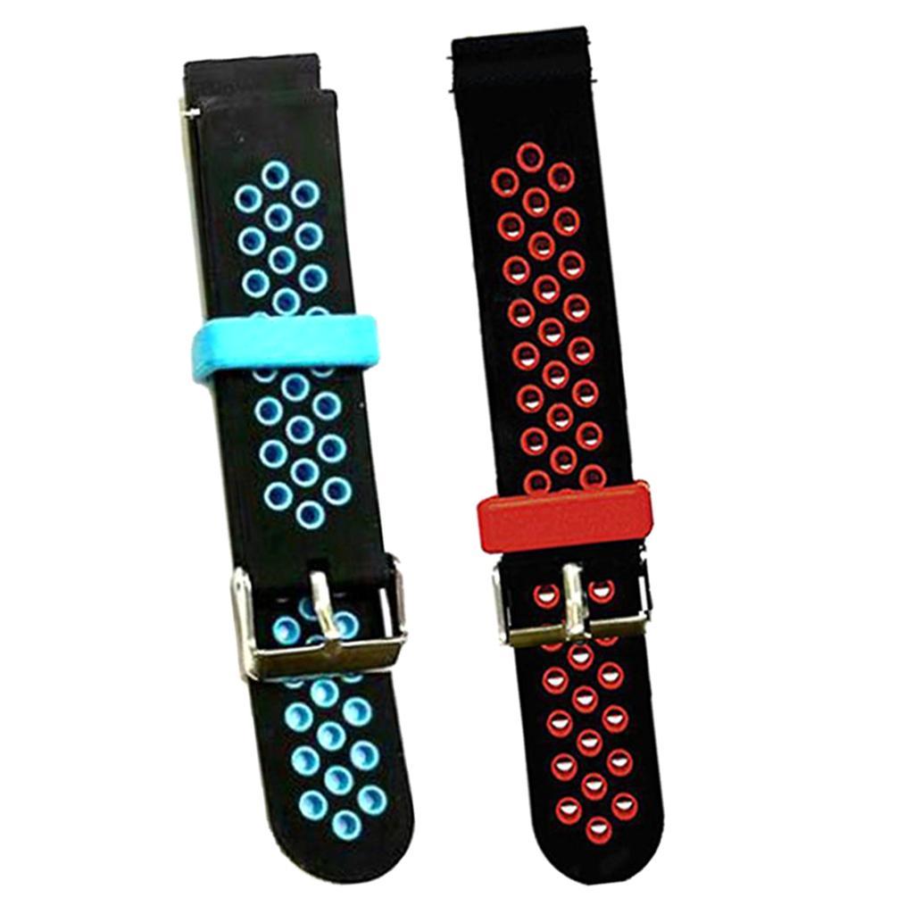 20mm Universal Watch Band, Premium Soft Silicone Adjustable Replacement Strap