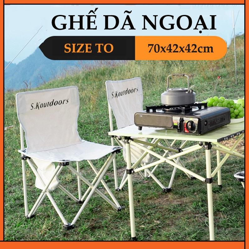 Ghế dã ngoại, ghế ngồi câu gấp gọn có tựa lưng. Ghế camping, đi phượt, ngồi ban công