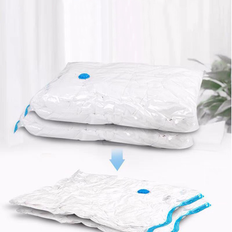 Túi Hút Chân Không Trong Suốt - Máy Hút Chân Không Đựng Quần Áo, Chăn Màn Mền, Gọn Gàng, Chống Mốc