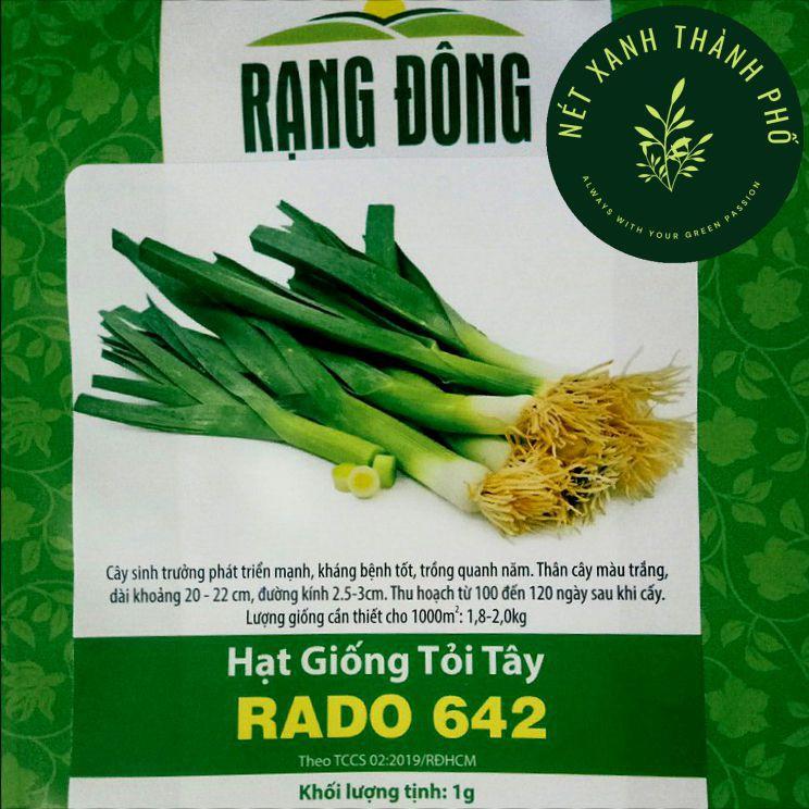 Hạt giống Hành Boaro, tỏi tây, hành baro, boa rô 1gr