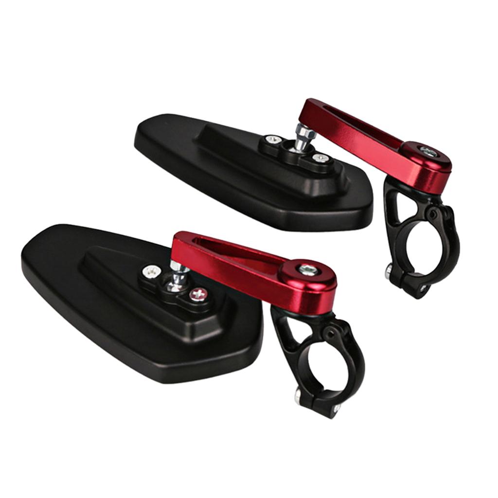CNC 7/8" 22mm Handle Bar End Rear View Side Mirrors 360 Degree Adjustable for Motorcycle