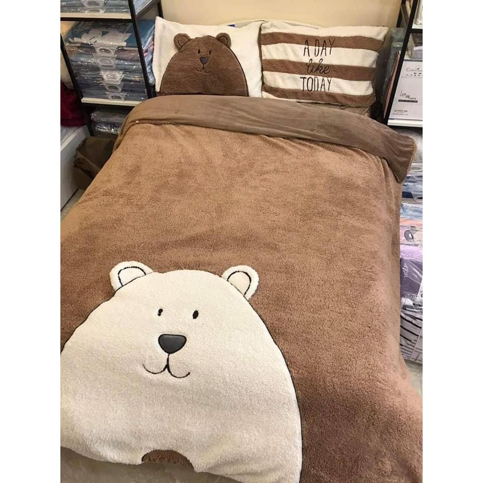 BỘ CHĂN GA NỈ NHUNG