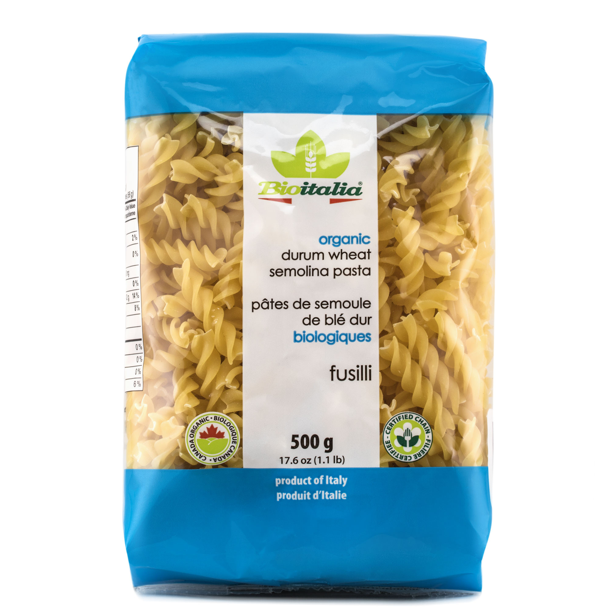 Nui xoắn hữu cơ Bioitalia Organic Pasta 500g