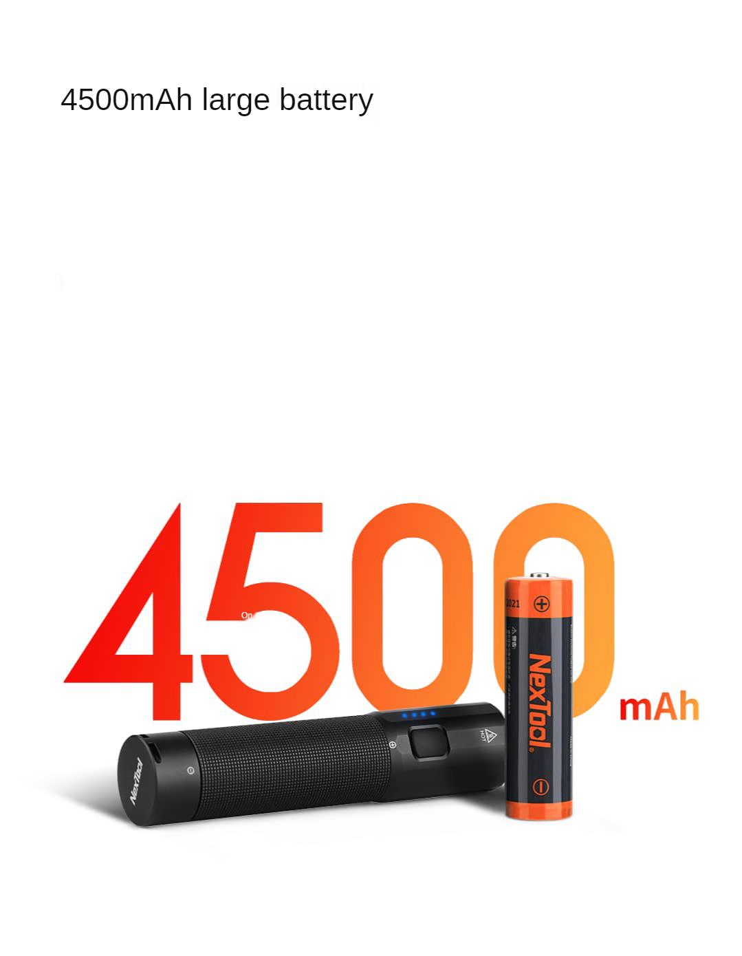 Xiaomi New Xiaomi Nextool Outdoor Ultra Bright Mini Flashlight Rechargeable Flashlight 1200lm 21700 Battery Emergency Light for Camping