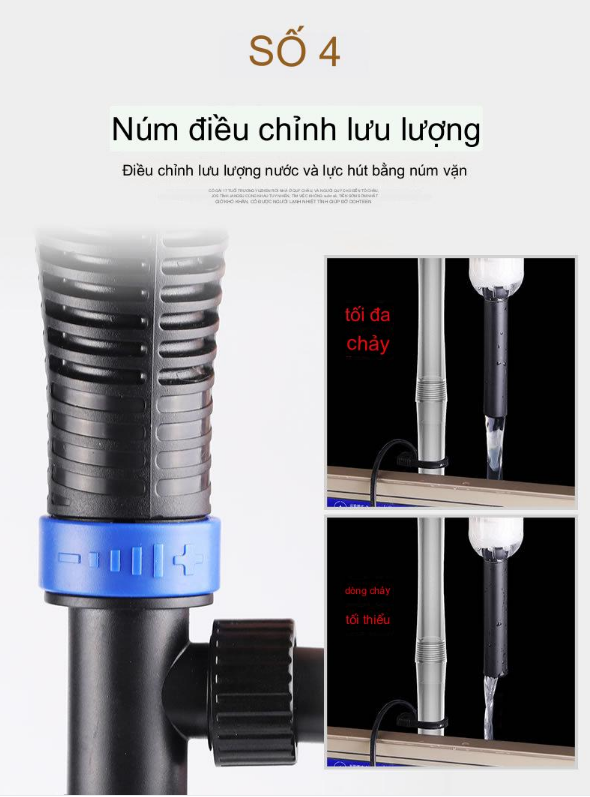 Máy thay nước vệ sinh súc cát rêu cặn bã bám hồ cá EFFORT EXCHANGE HXS-02  220v