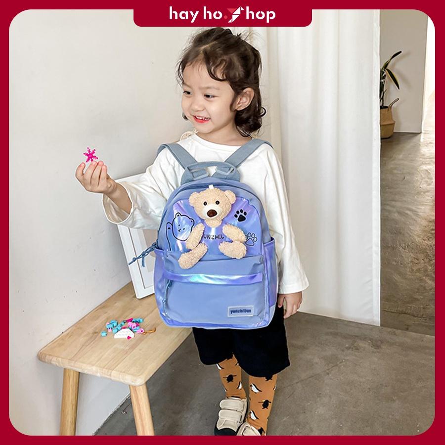 Balo cho bé mẫu giáo hình thú bông đáng yêu phong cách Hàn Quốc thời trang siêu nhẹ cho bé đi học tham quan